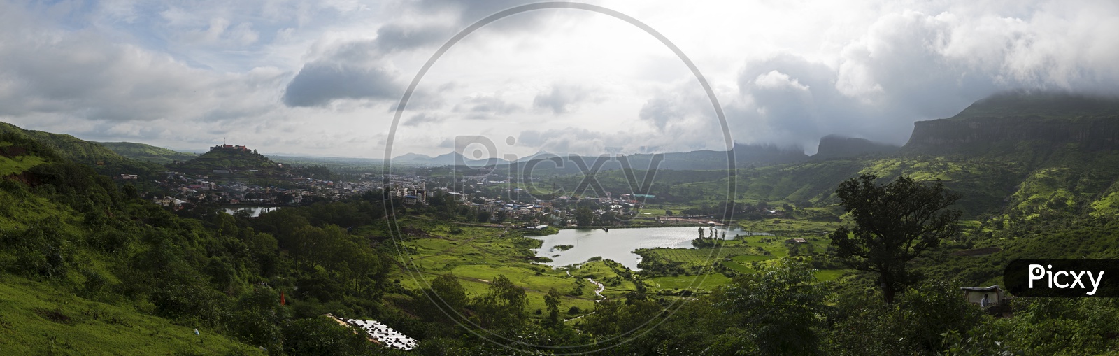 A Panoramic Shot of Trimbakeshwar