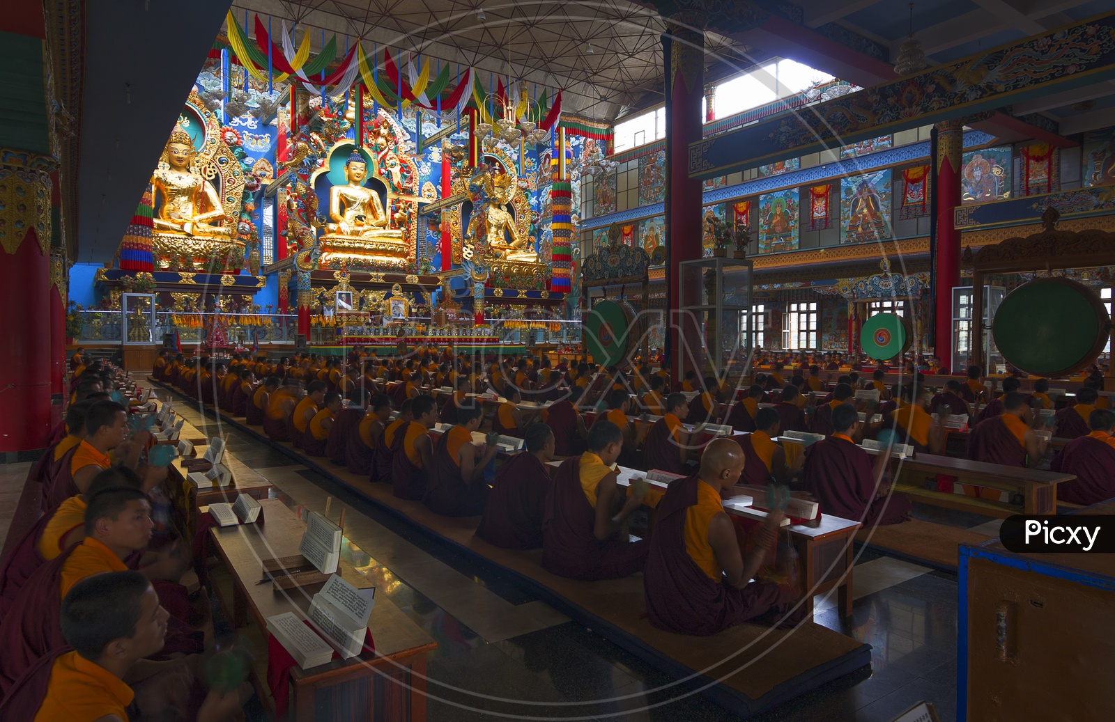 Monks at Tibetan Golden Temple