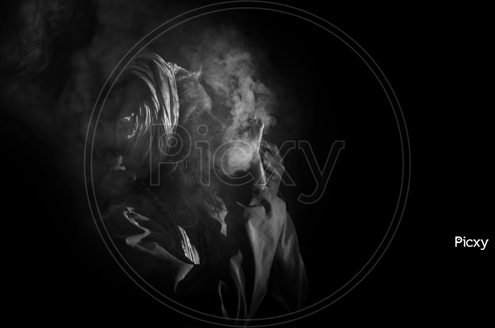 Portrait of a Sage, smoking