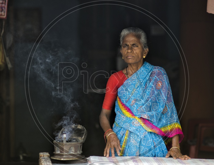Photograph of Indian Old women