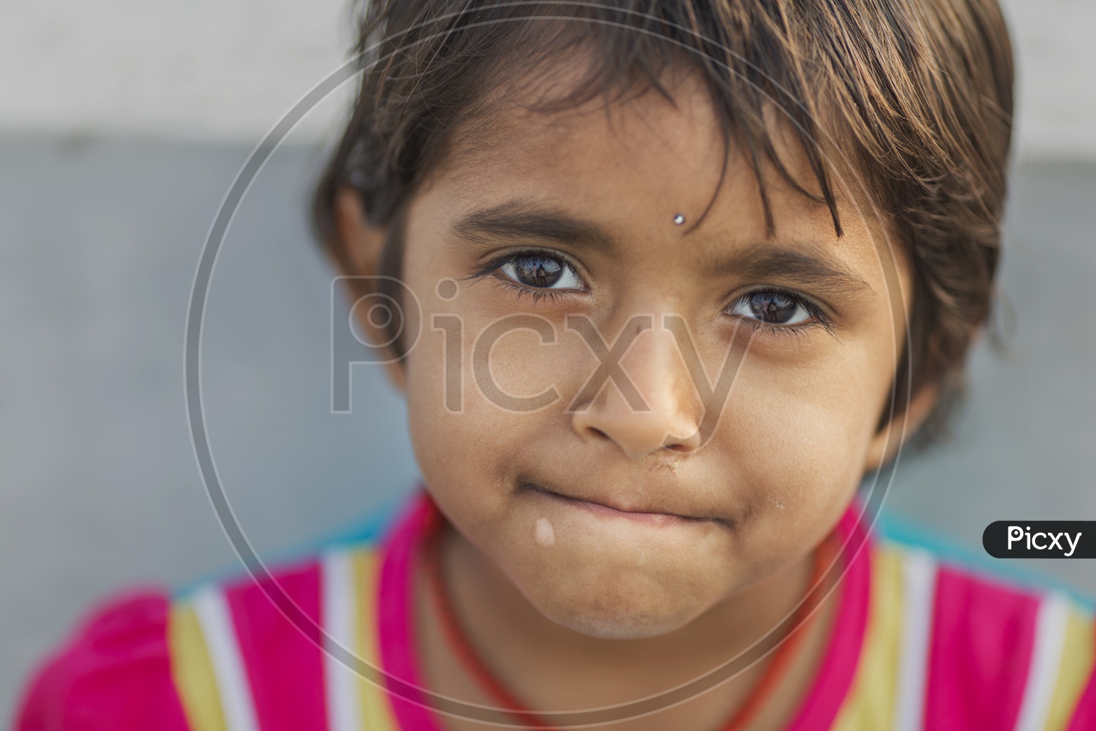 Portrait Of indian Girl Child