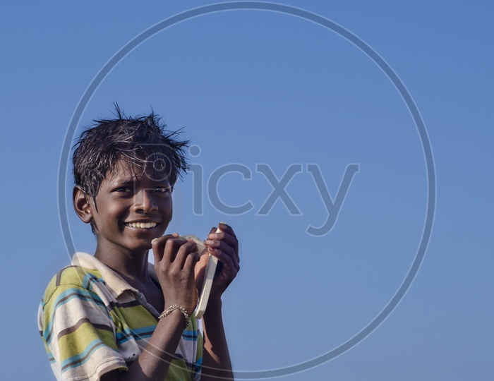 Portrait of Indian Rural Kid / Happy Kid
