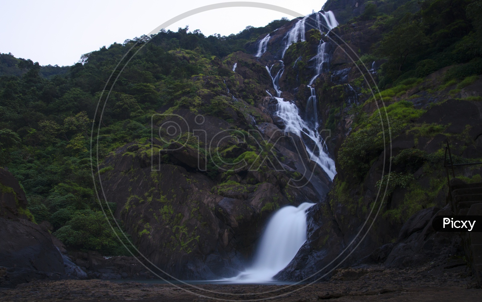 Beautiful Dudhsagar Waterfall in Goa