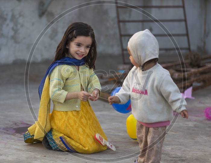 Indian Children Playing