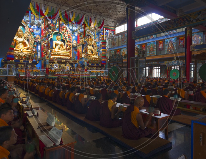 Monks at Tibetan Golden Temple