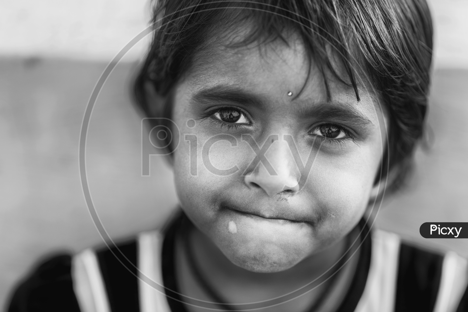 Portrait of an Indian Girl Child