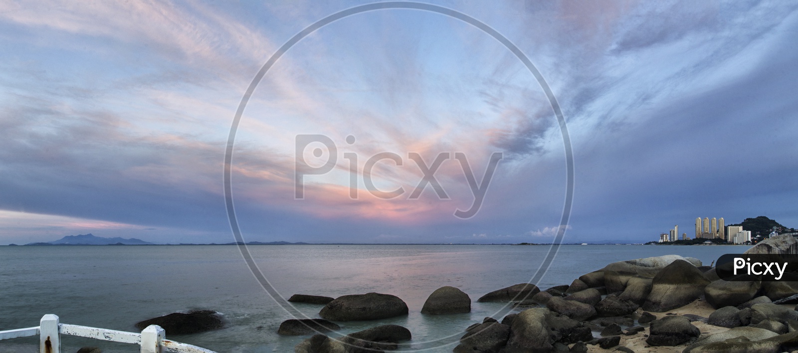 A Beautiful Panoramic View Of  Penang Beach