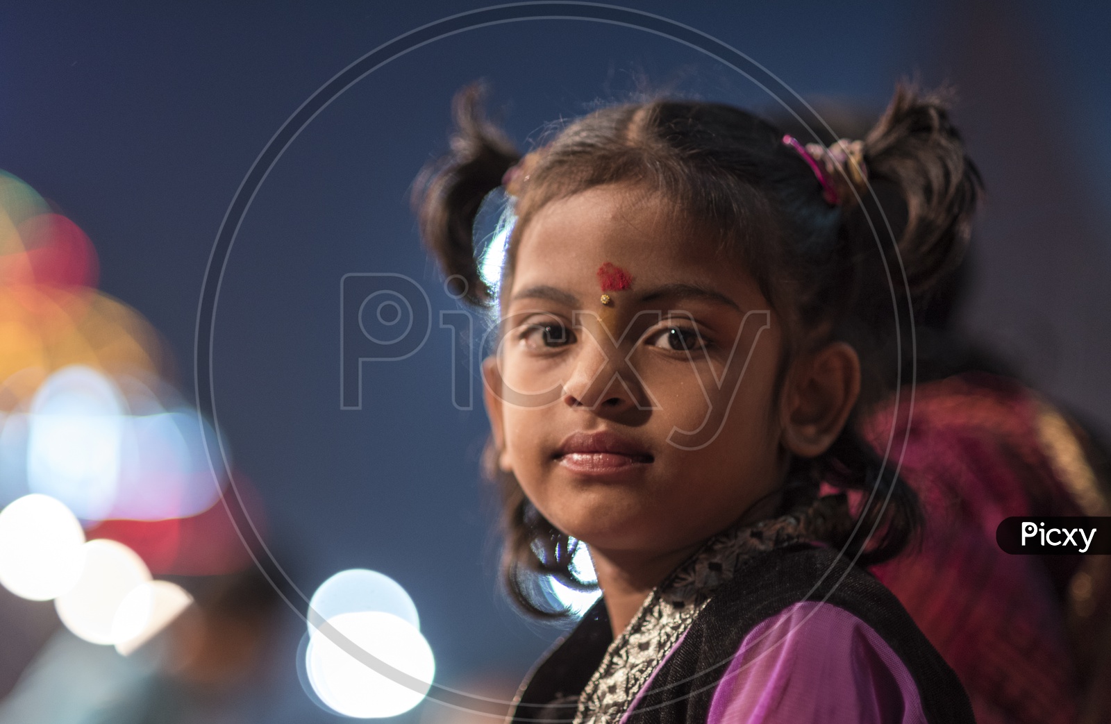 Portrait Of a Girl Child in varanasi