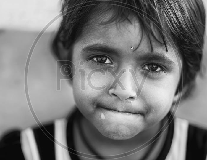 Portrait of an Indian Girl Child