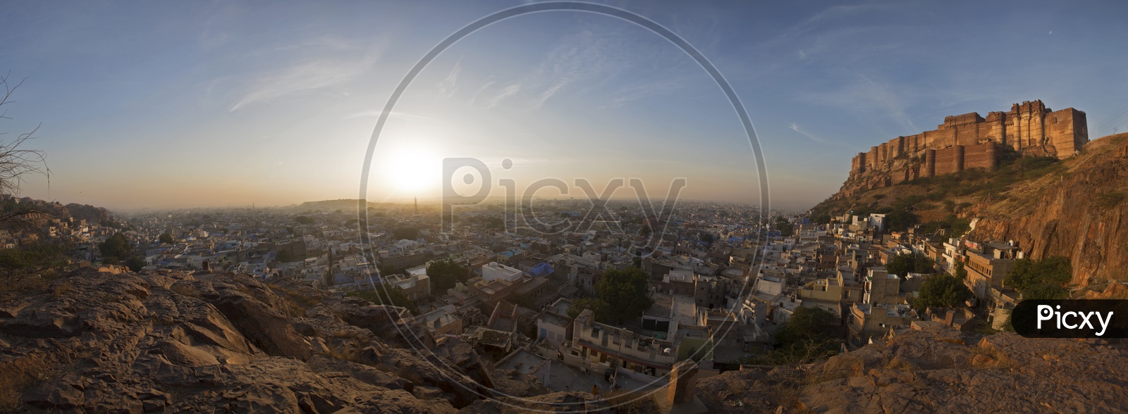 A Panoramic View Of Jodhpur City and Mehrangarh / Mehran Fort