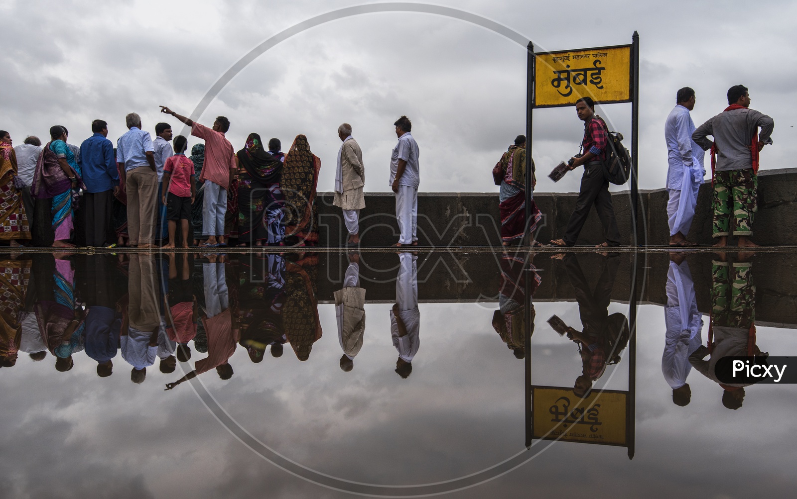 Tourists at Gate Way of India, Mumbai