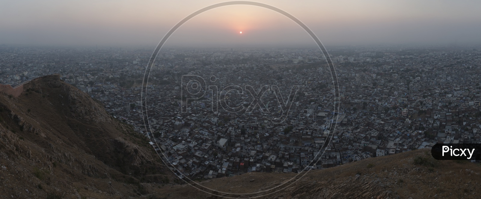 A Panoramic View Of Jaipur  City From Nahargarh  Fort