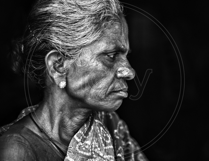 Photograph of Indian Old women