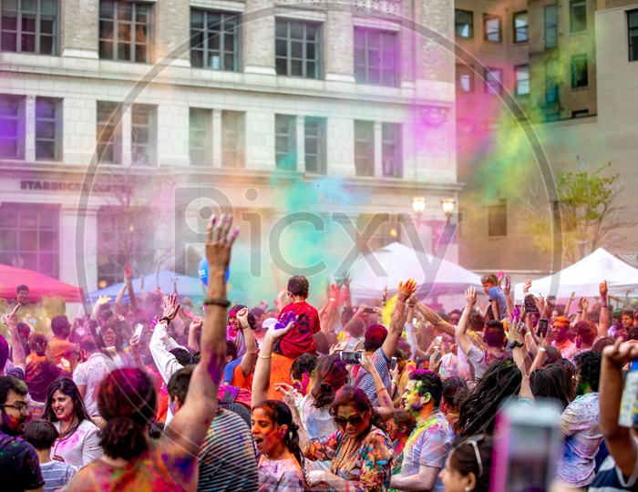 Holi Celebrations - Indian Festival - Colors/Colorful in USA