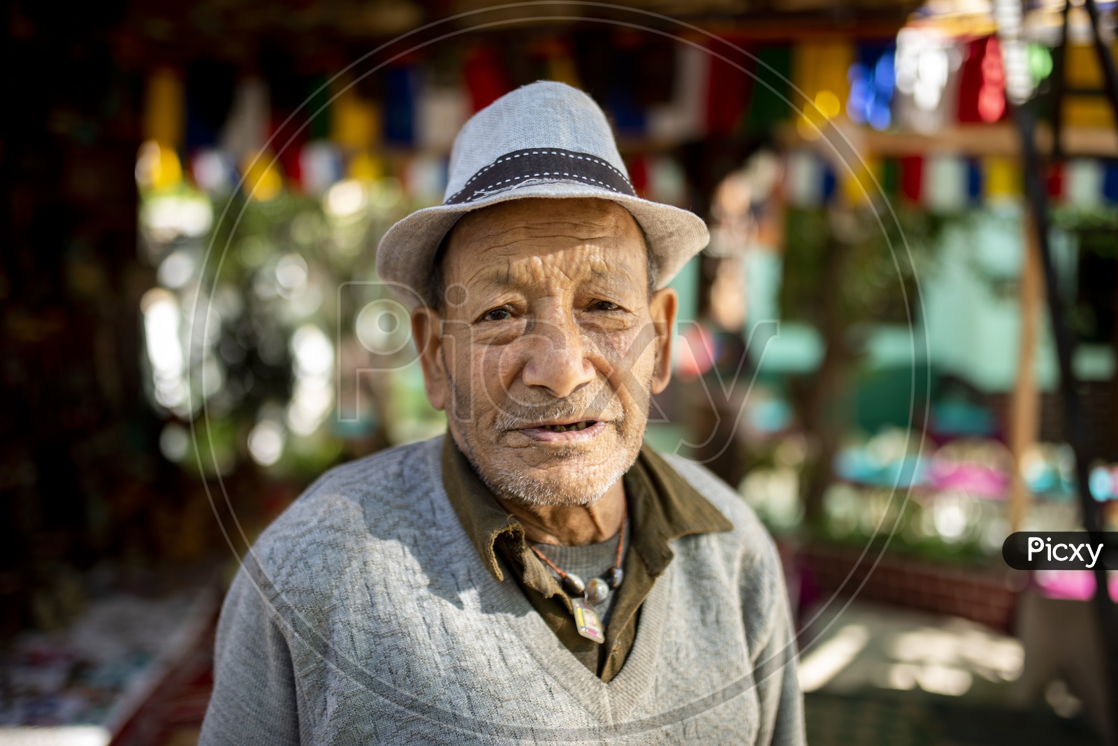 Portrait of a Local old man in Leh