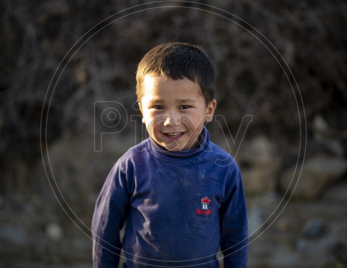 Portrait of a kid in Leh