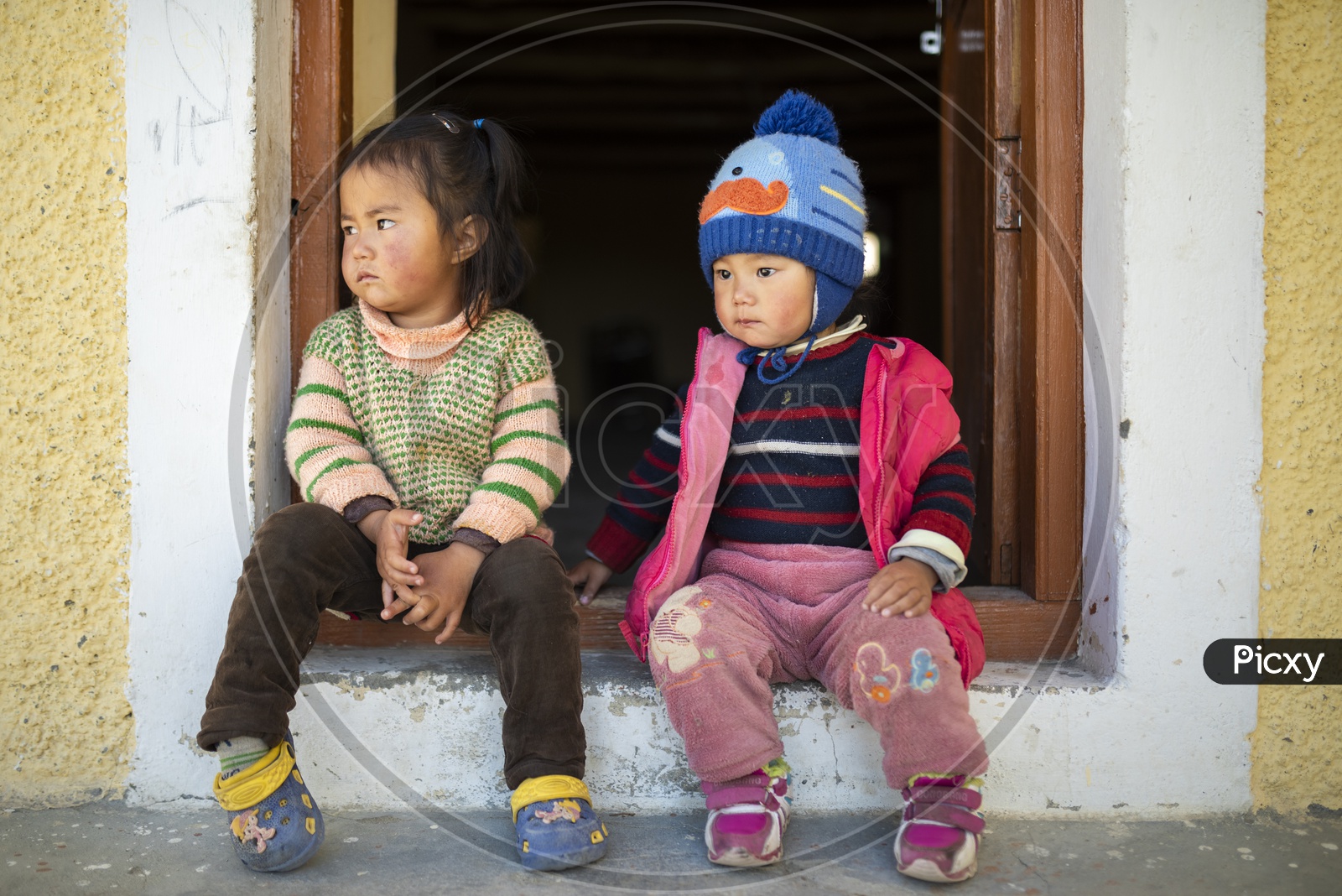Portrait of Children in Leh