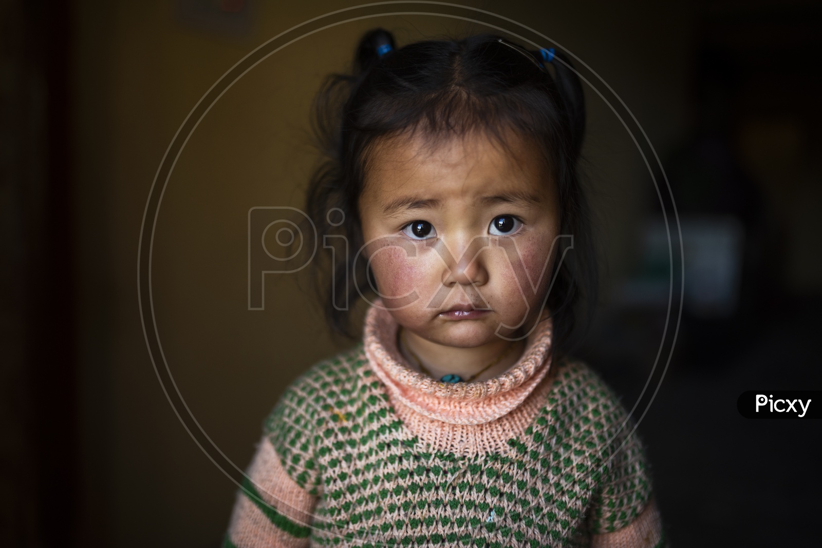 Portrait of a girl Child in Leh