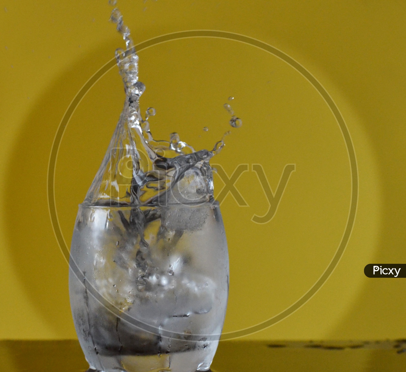 Water Splash in Glass