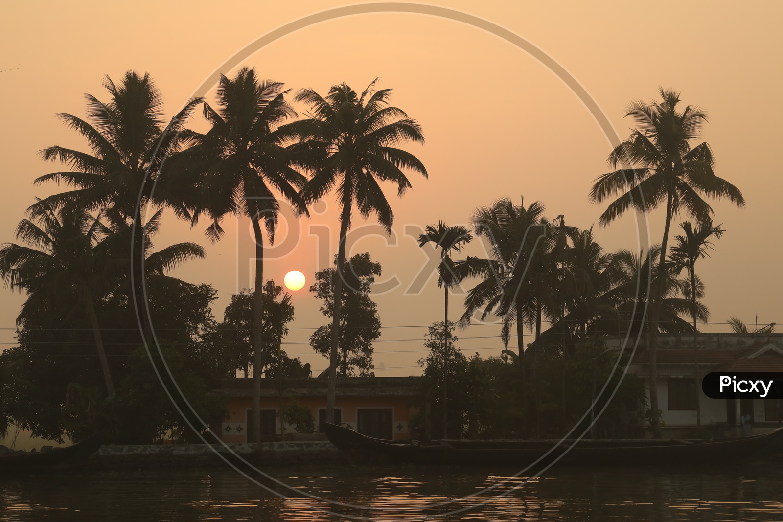 Beautiful Sunset View in Kerala