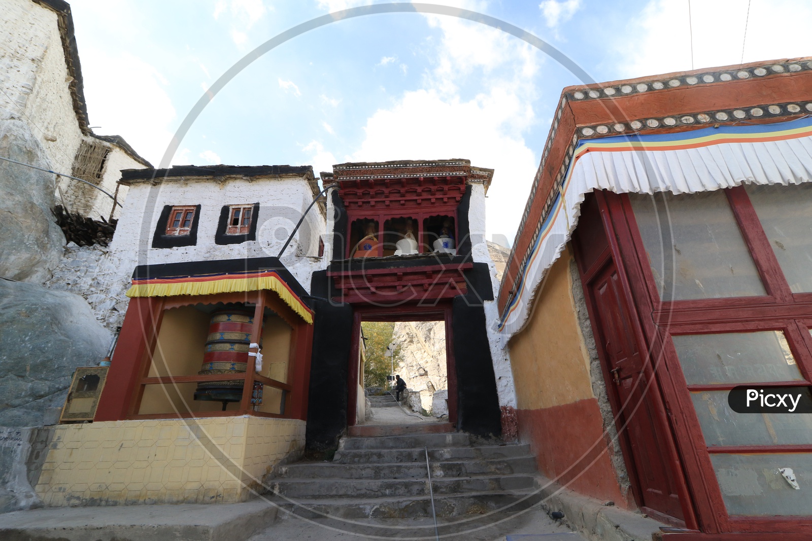 Tibetian Prayer Bells In  Thikse Buddhist Monastery