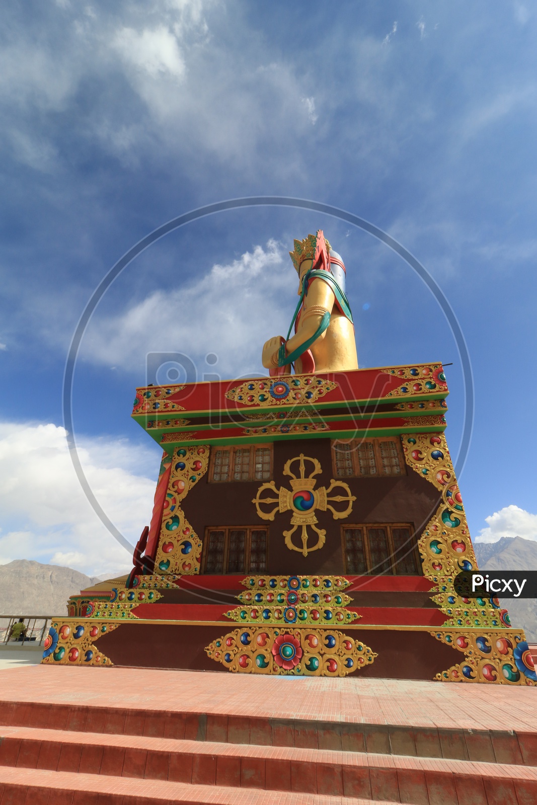 Side view of Buddha Statue in leh
