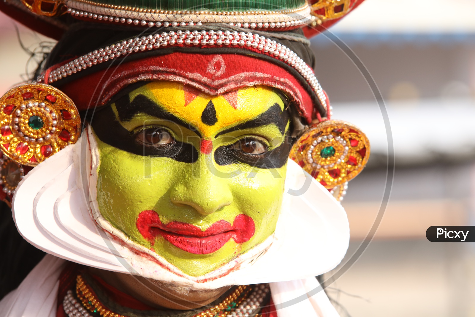 Kathakali Dancer Close up