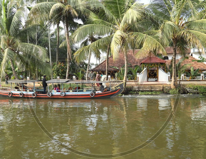 Boat sailing in Kerala