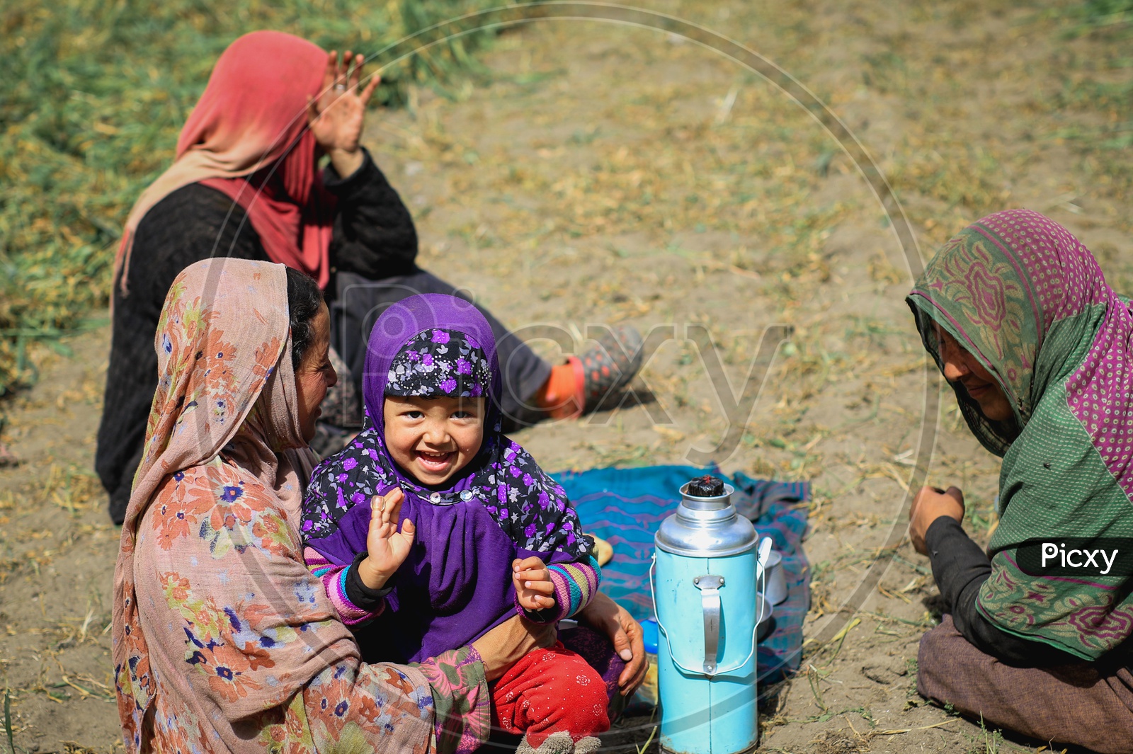 Kashmiri Girl Child Smiling