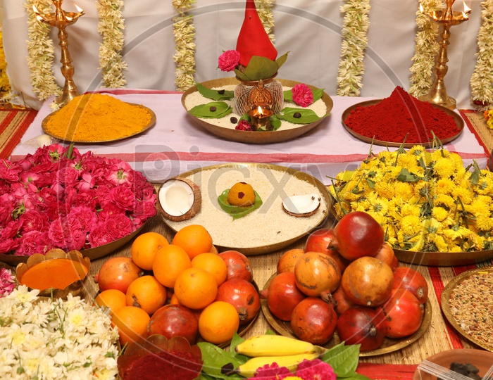 Indian Hindu Traditional  Pooja Scenes