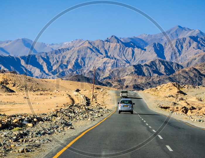 Highways in Leh and Mountains