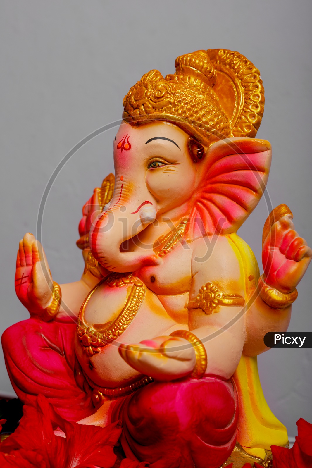 Close up shot of Ganesh Idol