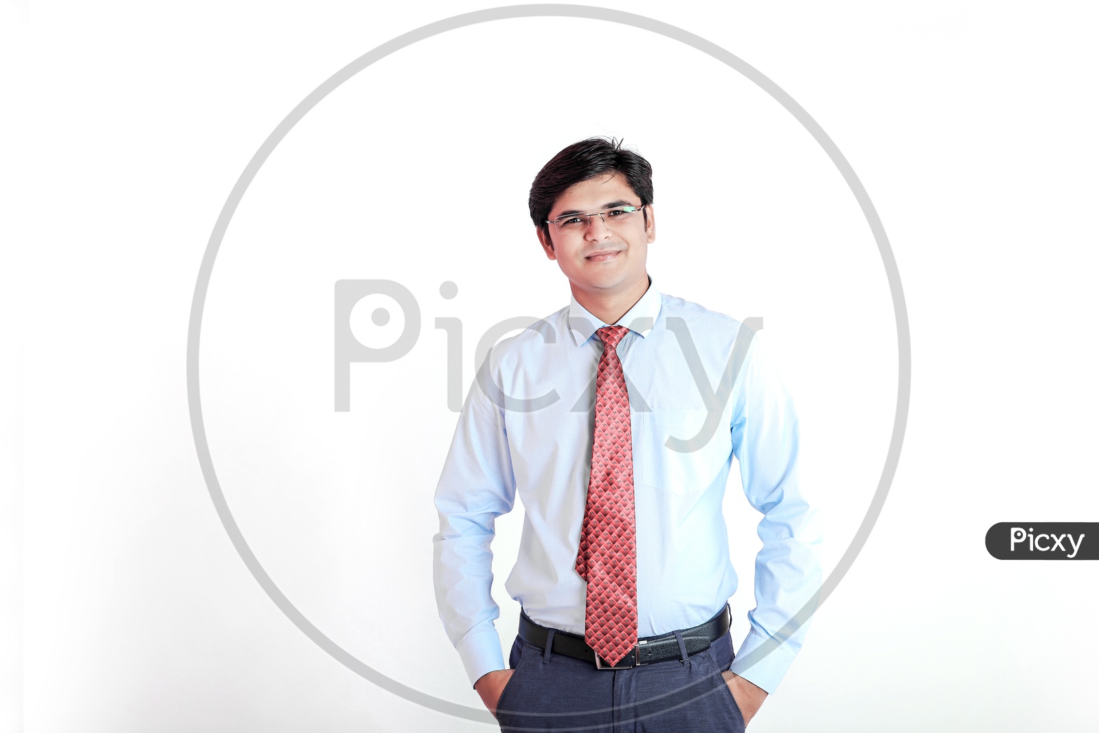 Indian Young Professional Man with a Smiling Face