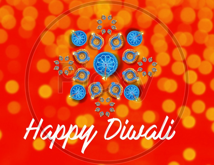 Indian Festival Diwali, Diwali Lamp, Deepavali Diyas Stock Photos