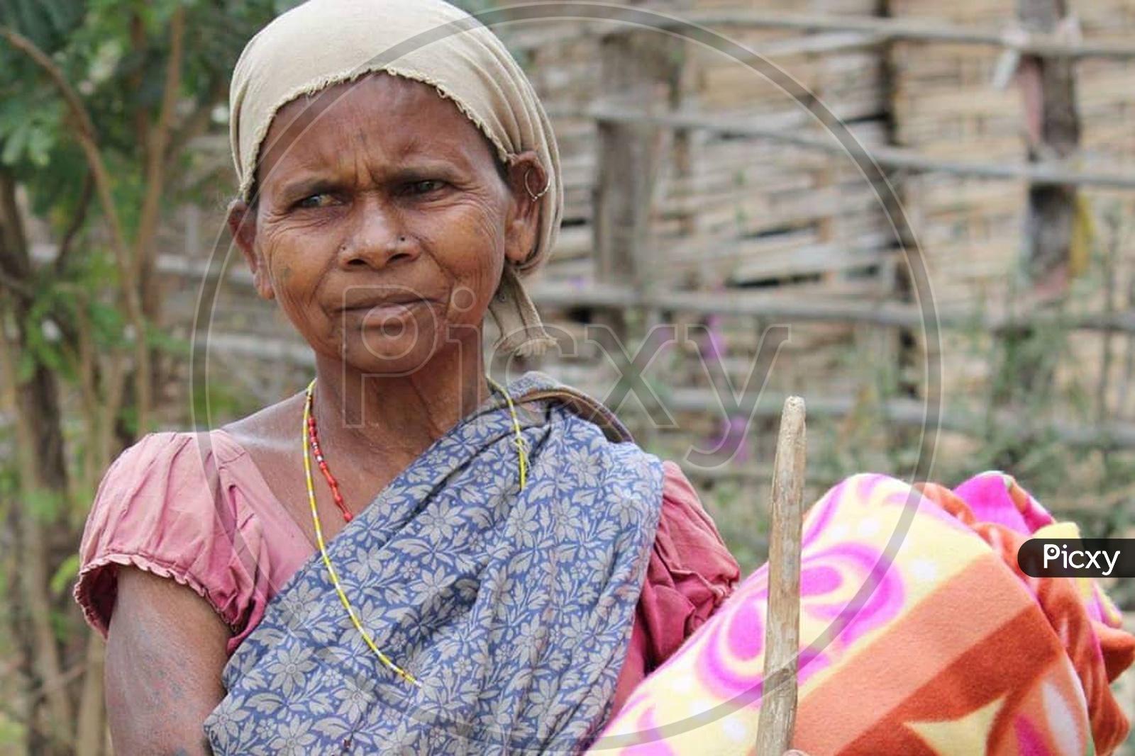 A Woman In Tribal Villages Near Hyderabad