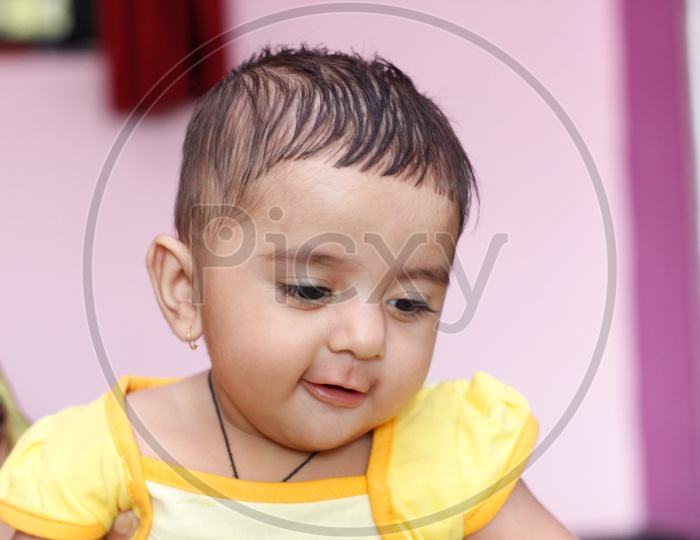 Portrait Of a Cute Indian Baby