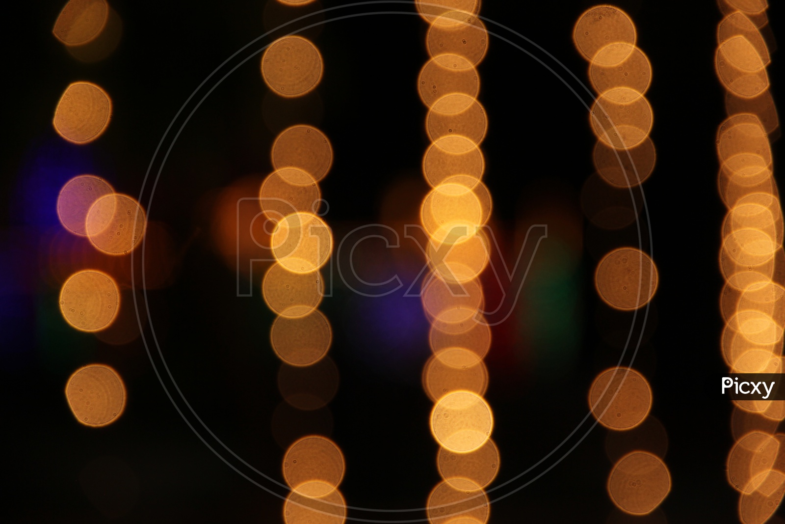 Festival Lights in Bokeh , Bokeh Image for Background