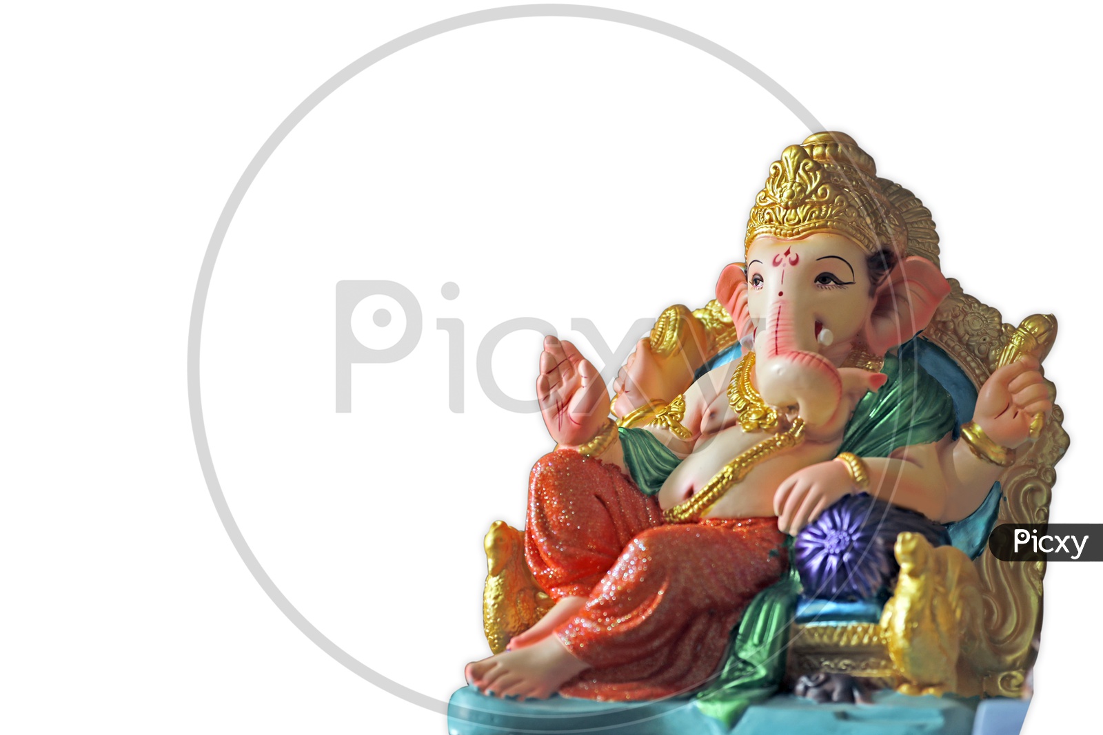 Lord Ganesh Idol / Ganesha Idol with white background