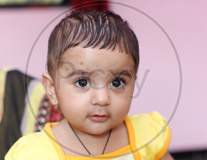Portrait Of a Cute Indian Baby