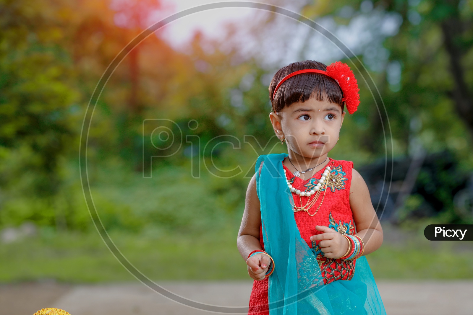 Image of Indian Girl Child Neatly Dressed with a Smiling Face Closeup ...