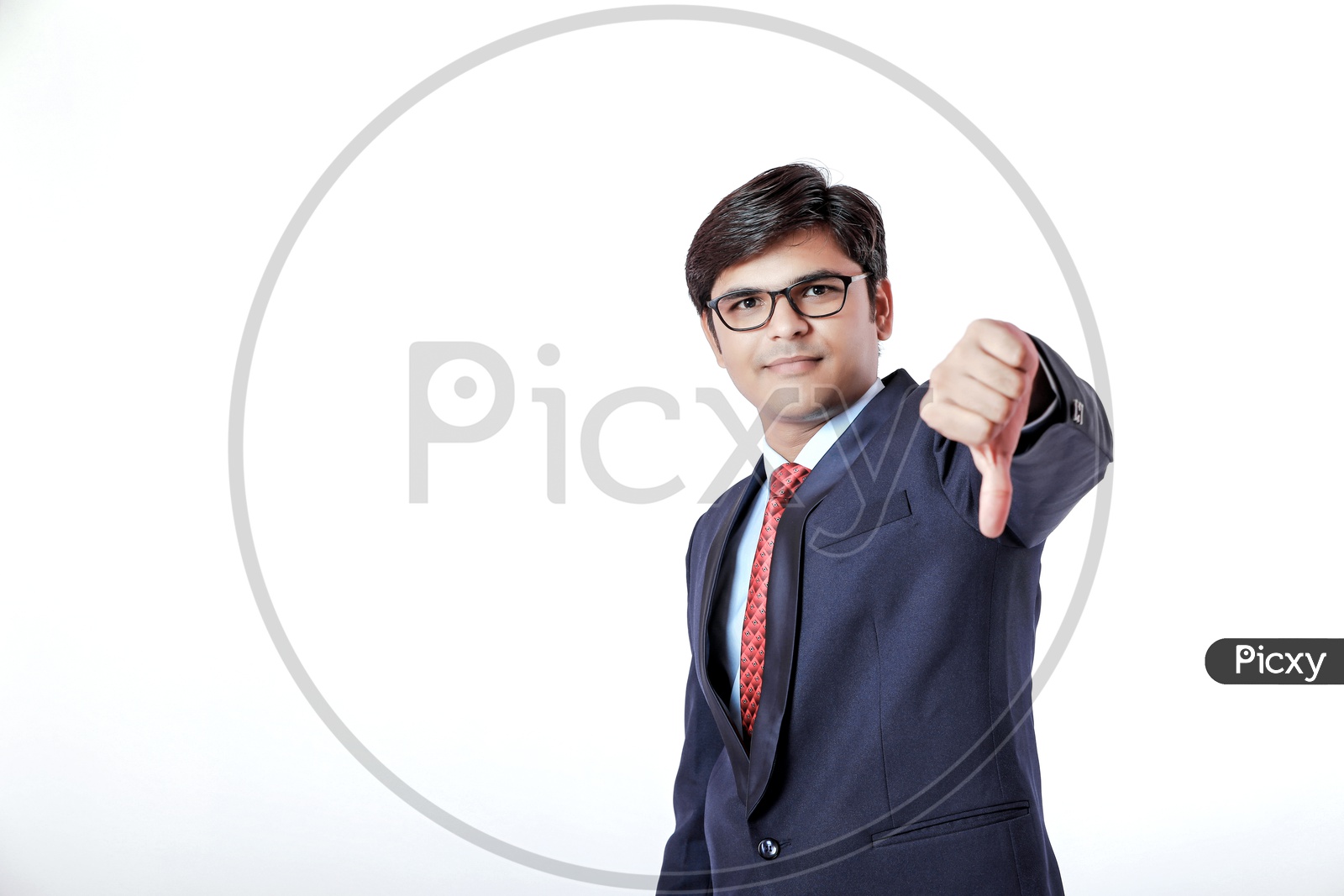 Indian Young Professional Man In Suite with a Smile On Face  and Expressions