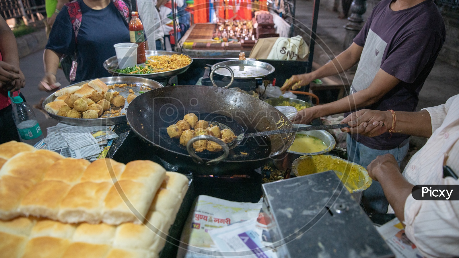 Indian Snacks / Street Food Vendor Stalls