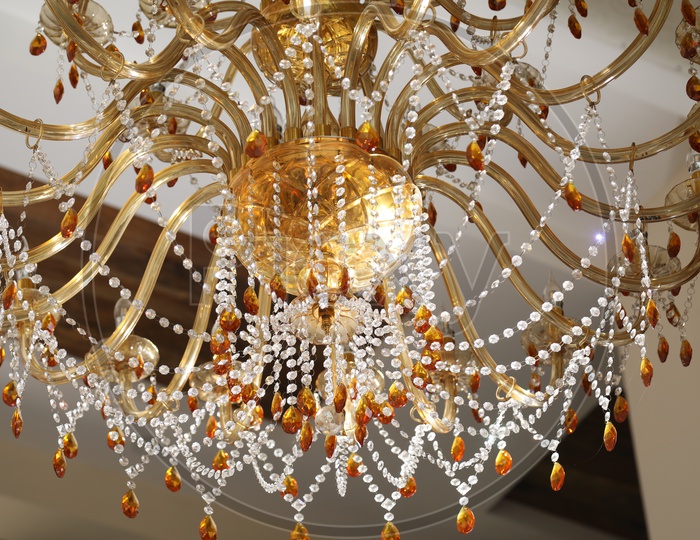 Chandelier Hanging In a House