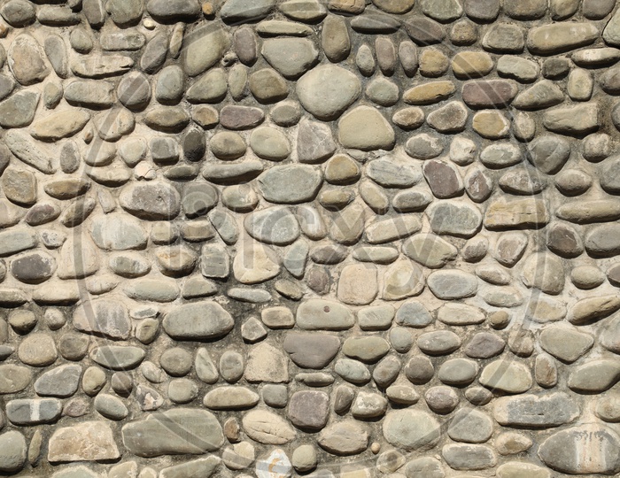 A Wall With Stone Patterns