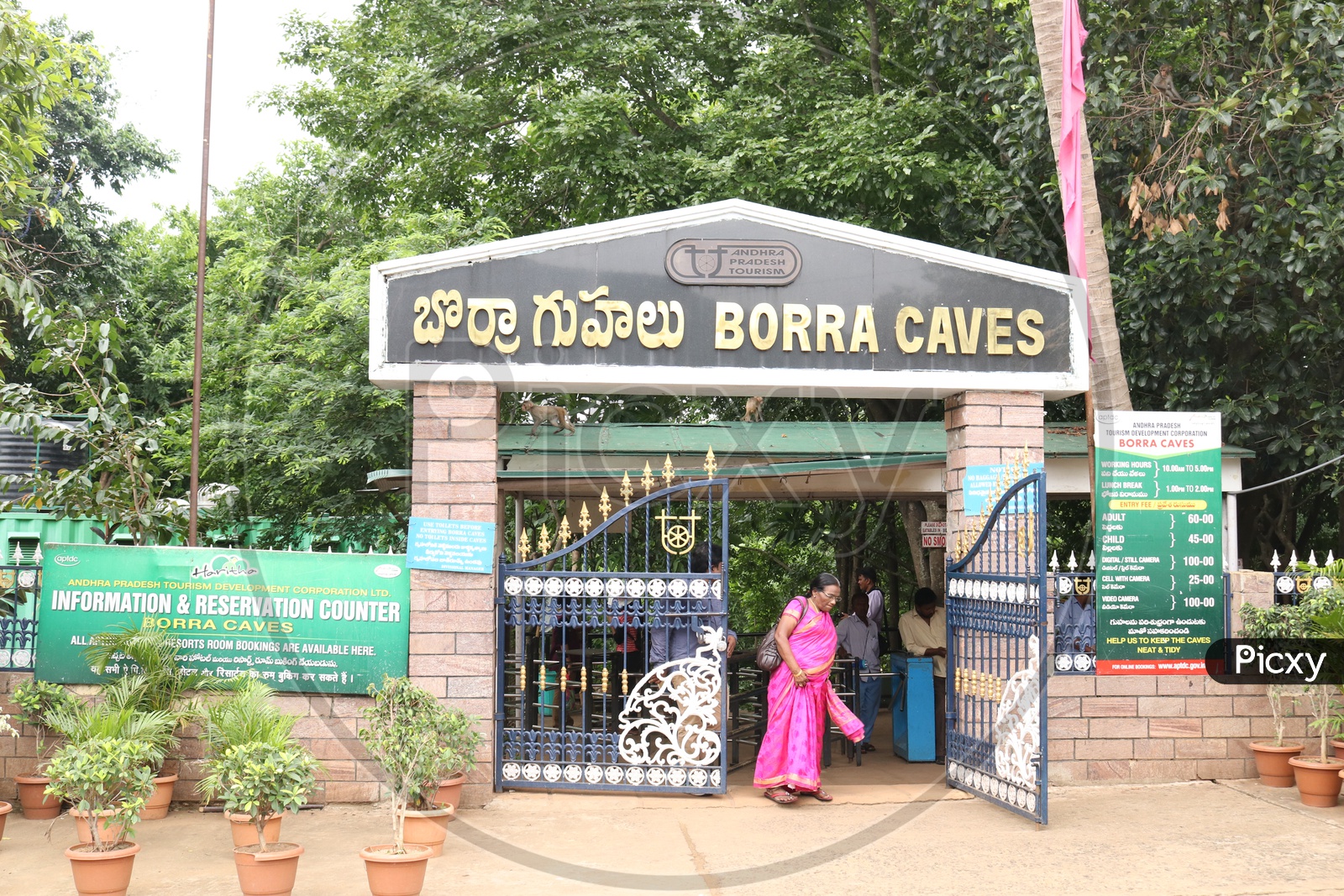 Borra Caves Entrance gate