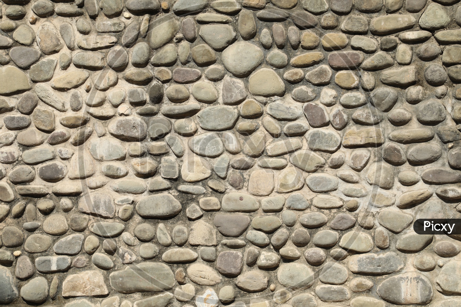 A Wall With Stone Patterns