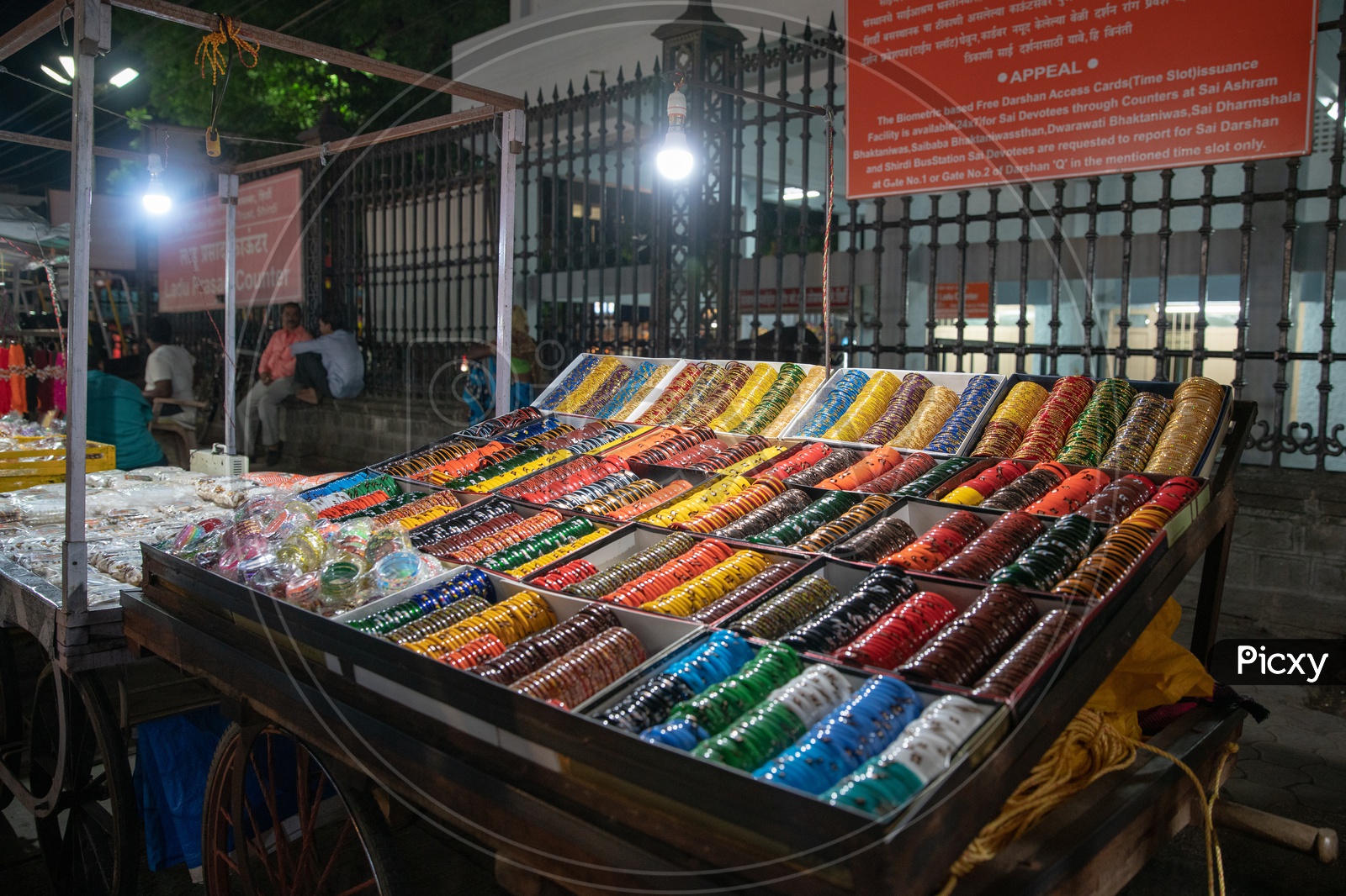 Bangles in a vendor Stall