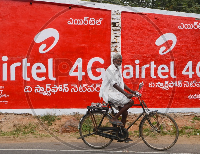 Airtel 4g telecom operator logo