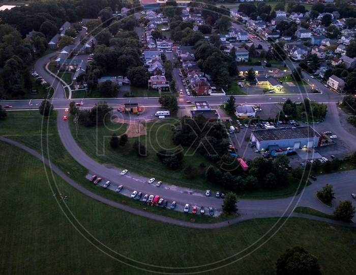 Aerial View of Albany City