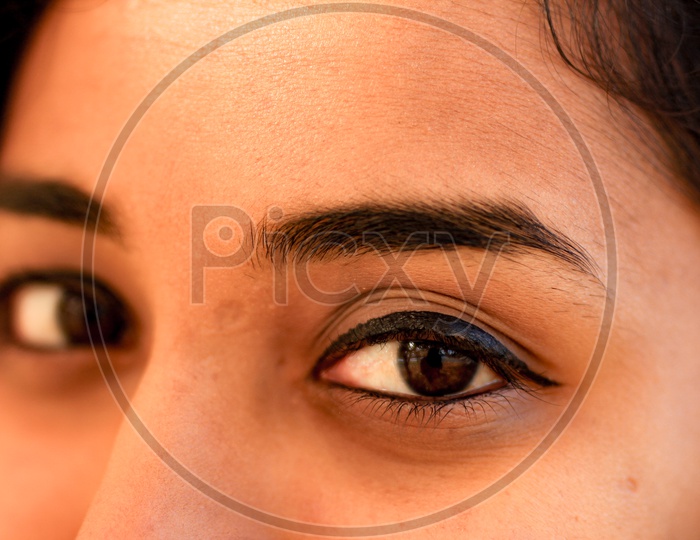 Eyes of a female model